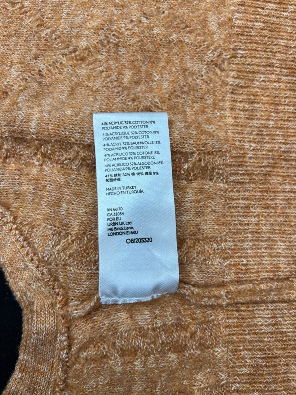 Free People NEW Cable Knit Crop Tank Top in Camel - Picture 6 of 7